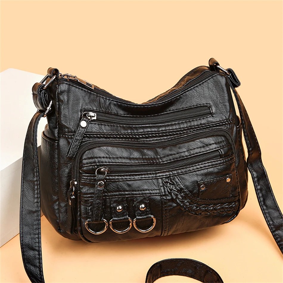 Pu Leather Luxury Purses and Handbags 2023 High Quality Women's Bag Design Multi-pocket Ladies Crossbody Shoulder Bags