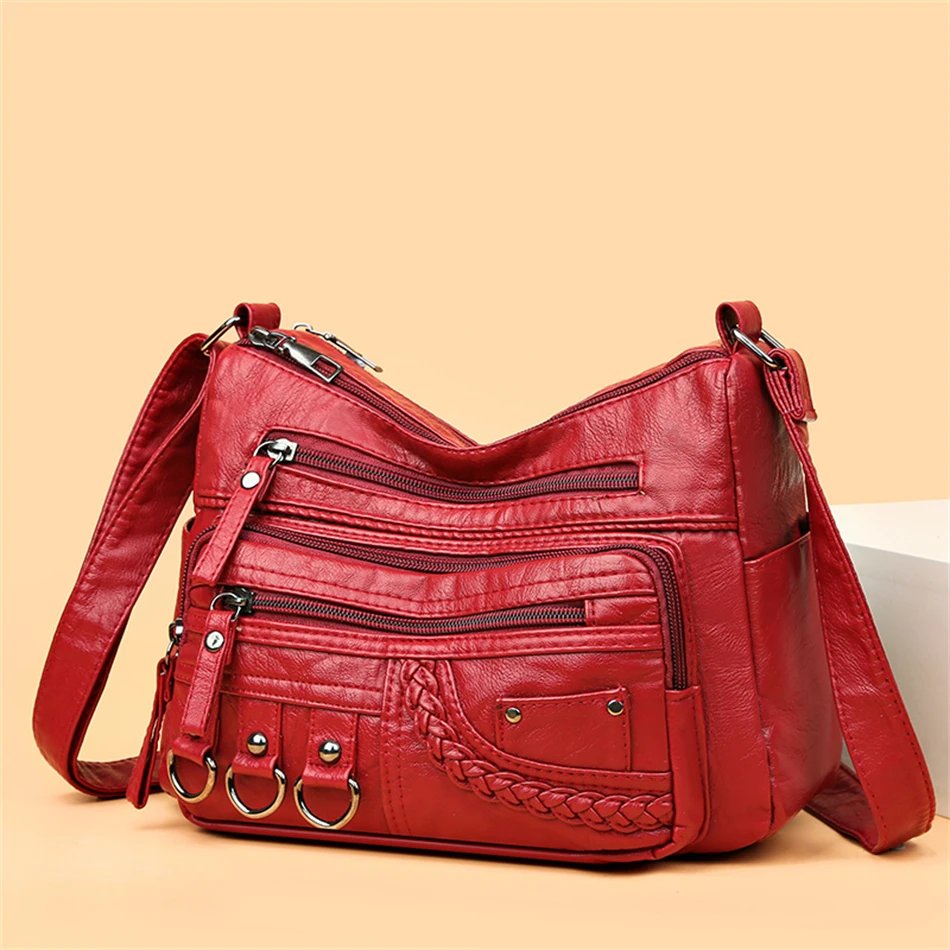 Pu Leather Luxury Purses and Handbags 2023 High Quality Women's Bag Design Multi-pocket Ladies Crossbody Shoulder Bags