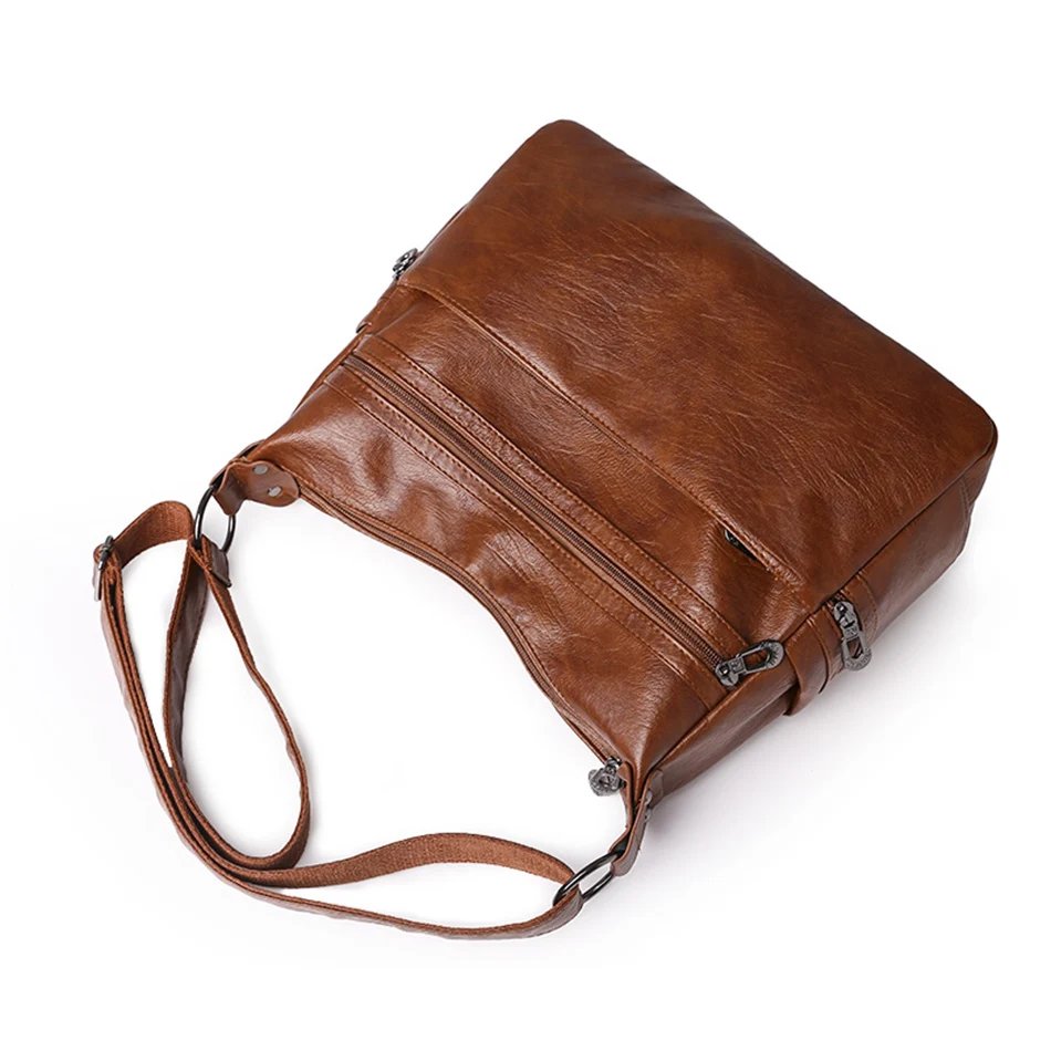 3 Layers Zippers Shoulder Handbag High Quality Big Shoulder Crossbody Bags Luxury Designer Messenger Sac Small Casual Tote Bags