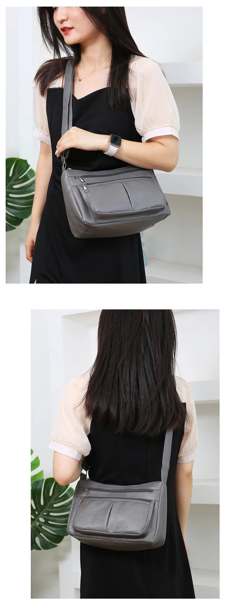 新款女士包包潮流韩版单肩包设计师奢侈品牌女士手提包软皮时尚百搭斜挎包