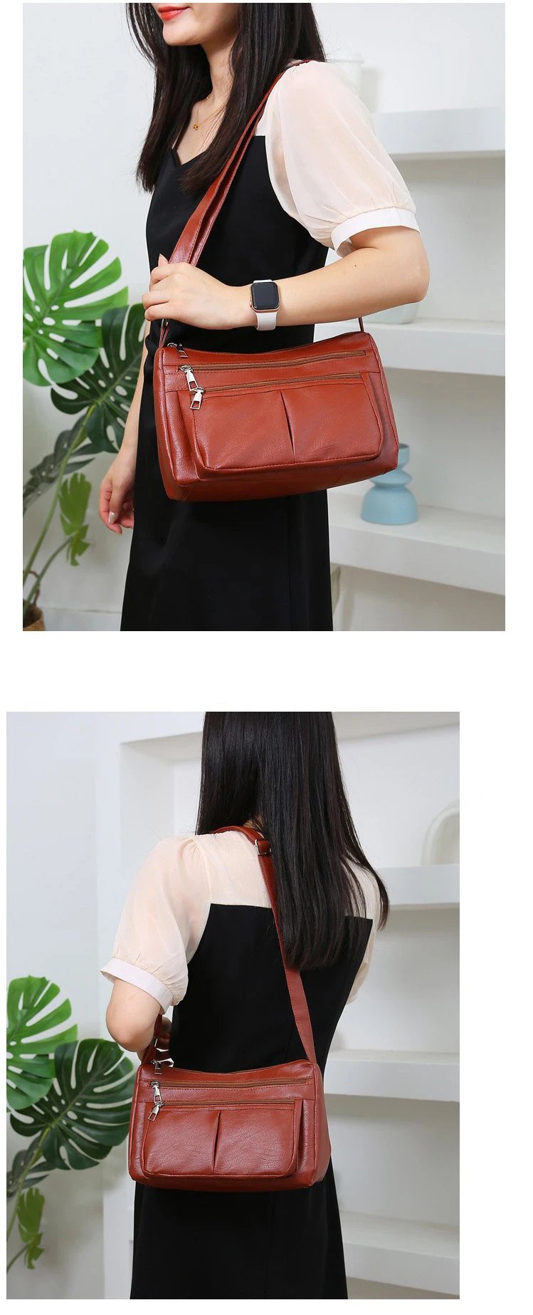 新款女士包包潮流韩版单肩包设计师奢侈品牌女士手提包软皮时尚百搭斜挎包