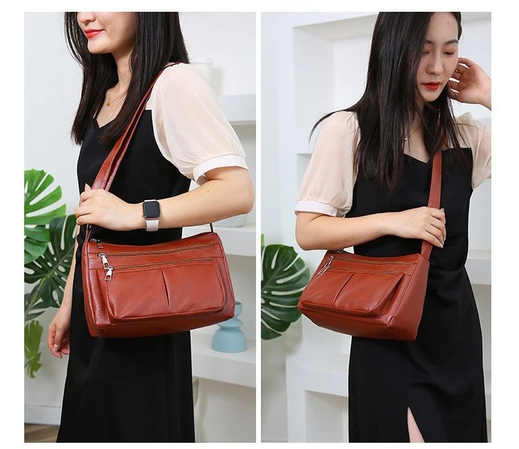 新款女士包包潮流韩版单肩包设计师奢侈品牌女士手提包软皮时尚百搭斜挎包
