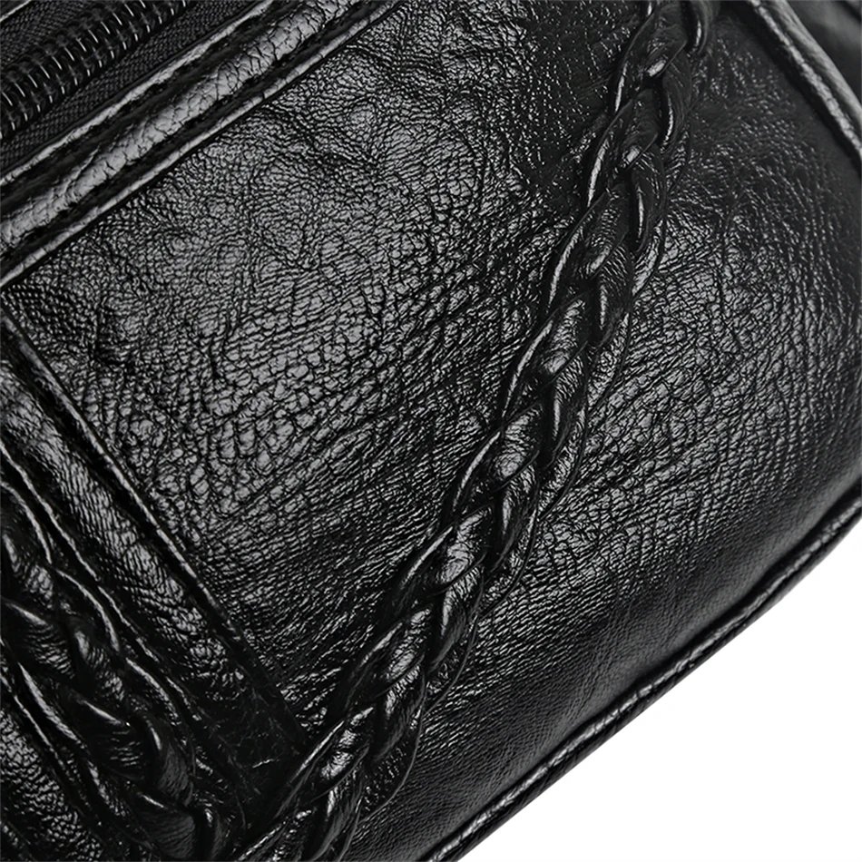 Vintage Soft Leather Luxury Purses and Handbags 2023 High Quality Women's Bag Design Multi-pocket Ladies Crossbody Shoulder Bags