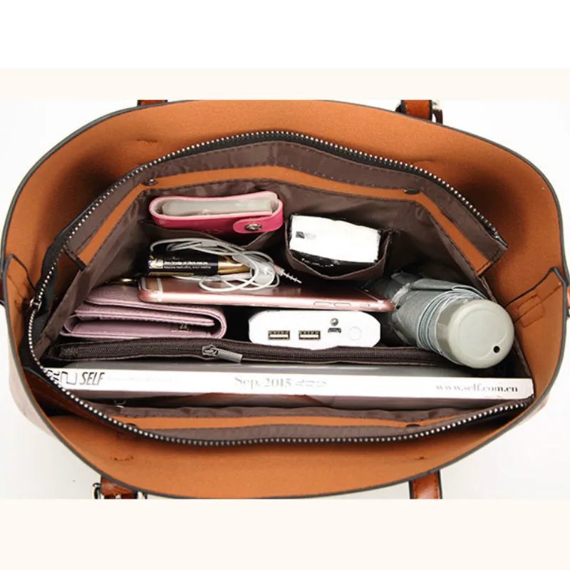 女士单肩包 油蜡皮手提包 托特包 斜挎包 女士奢华手提包 女包 设计师手提包 高品质