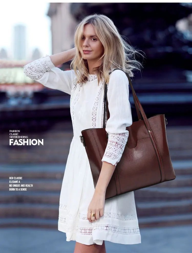 女士单肩包 油蜡皮手提包 托特包 斜挎包 女士奢华手提包 女包 设计师手提包 高品质