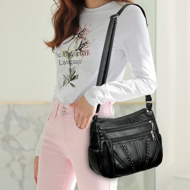 Women Shoulder Bag Fashion Large Capacity Messenger Bags For Female Solid Color Crossbody Ladies Handbags