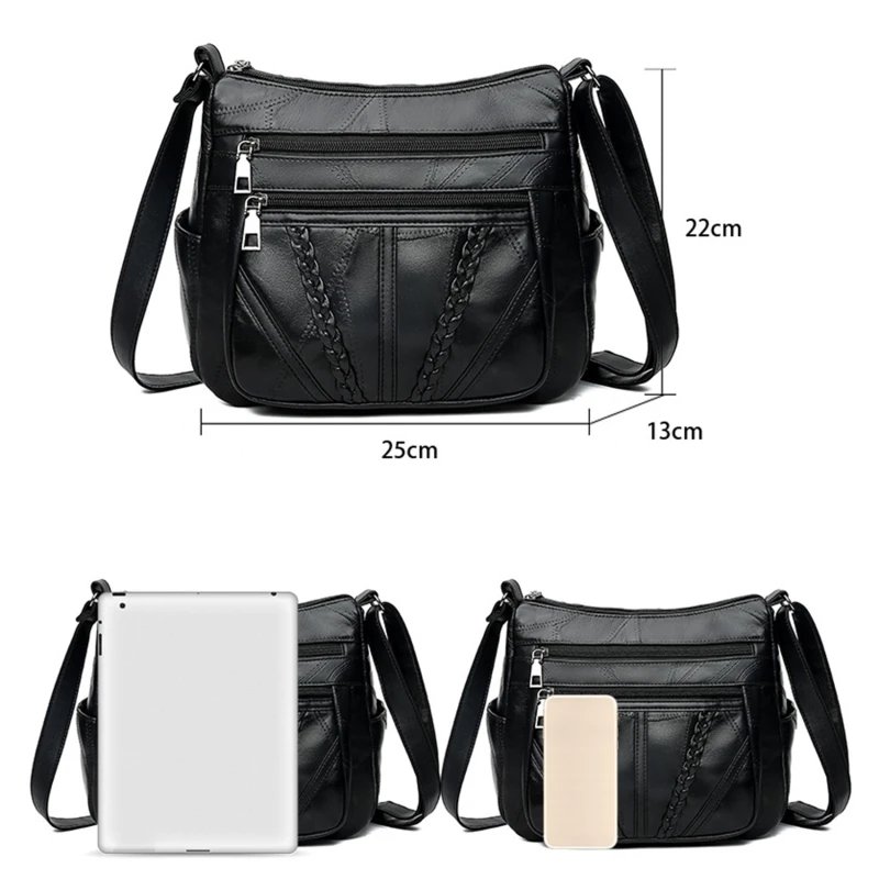 Women Shoulder Bag Fashion Large Capacity Messenger Bags For Female Solid Color Crossbody Ladies Handbags