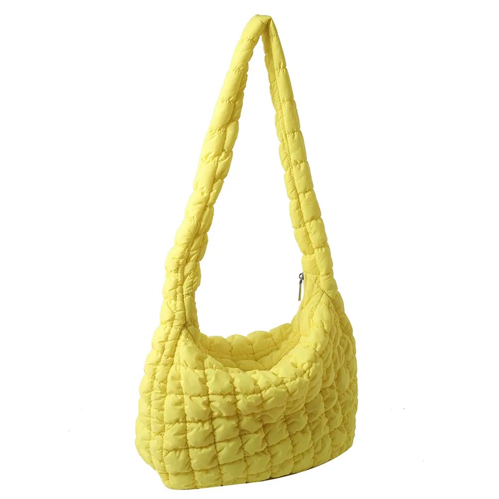 Quilted Padded Crossbody Bag for Women Pleated Bubbles Cloud Shoulder Bags Large Tote Bucket Designer Bag Ruched Handbags 2023
