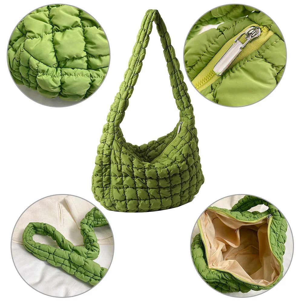 Quilted Padded Crossbody Bag for Women Pleated Bubbles Cloud Shoulder Bags Large Tote Bucket Designer Bag Ruched Handbags 2023