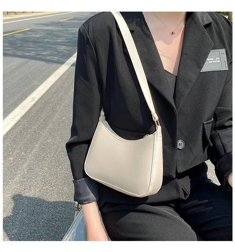 2023 New Women's Fashion Handbags Retro Solid Color PU Leather Shoulder Underarm Bag Casual Women Hobos Handbags 2023 New Women's Fashion Handbags Retro Solid Color PU Leather Shoulder Underarm Bag Casual Women Hobos Handbags