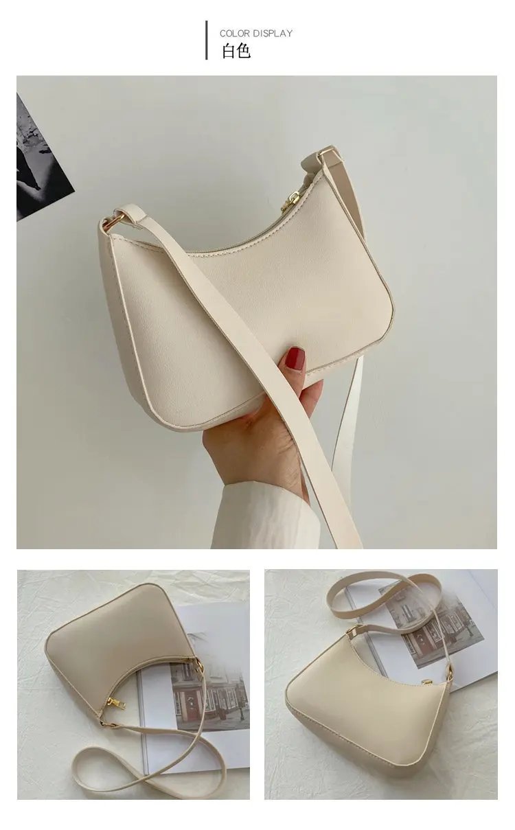 2023 New Women's Fashion Handbags Retro Solid Color PU Leather Shoulder Underarm Bag Casual Women Hobos Handbags 2023 New Women's Fashion Handbags Retro Solid Color PU Leather Shoulder Underarm Bag Casual Women Hobos Handbags