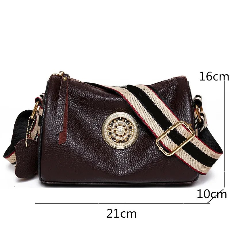 Women Genuine Leather Handbags Designer Rotating metal lock Ladies Shoulder Bags Fashion New Luxury Brand Female Messenger Bag Women Genuine Leather Handbags Designer Rotating metal lock Ladies Shoulder Bags Fashion New Luxury Brand Female Messenger Bag