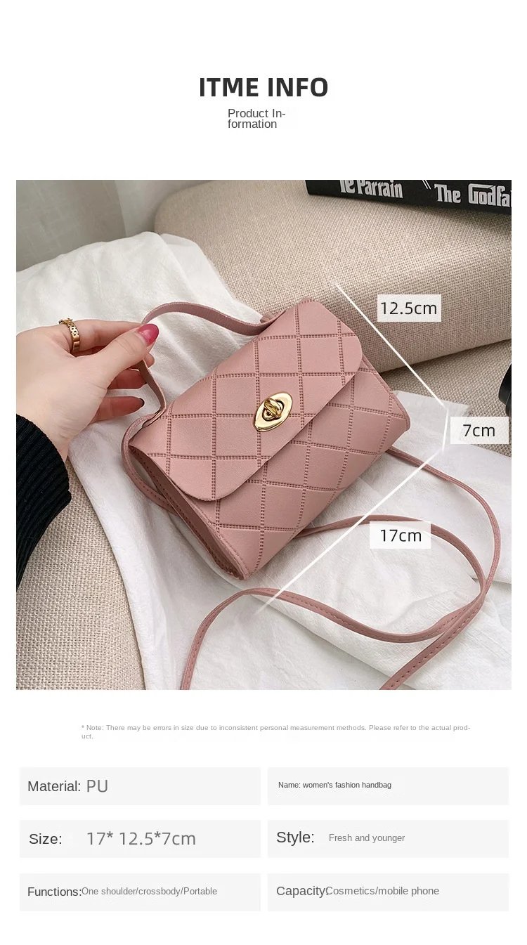 Fashion Simple Women's Bag New Crossbody Bag Mini Shoulder Bag PU Leather Handbag Mobile Phone Coin Purse Bag Small Square Bag Fashion Simple Women's Bag New Crossbody Bag Mini Shoulder Bag PU Leather Handbag Mobile Phone Coin Purse Bag Small Square Bag