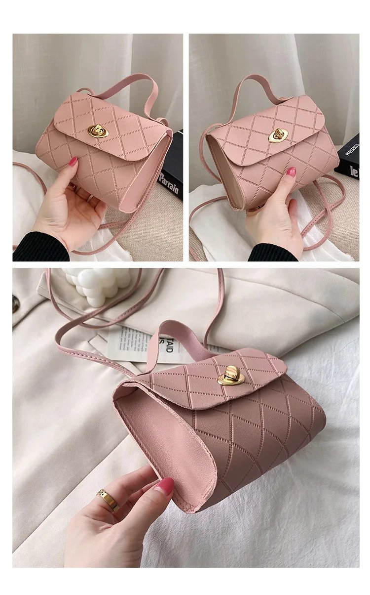 Fashion Simple Women's Bag New Crossbody Bag Mini Shoulder Bag PU Leather Handbag Mobile Phone Coin Purse Bag Small Square Bag Fashion Simple Women's Bag New Crossbody Bag Mini Shoulder Bag PU Leather Handbag Mobile Phone Coin Purse Bag Small Square Bag