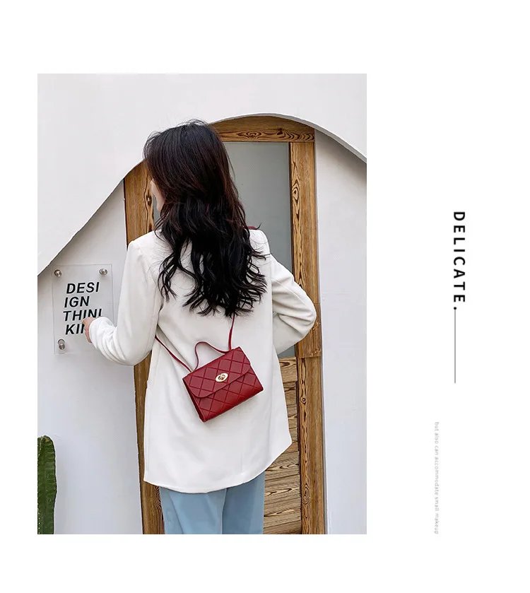 Fashion Simple Women's Bag New Crossbody Bag Mini Shoulder Bag PU Leather Handbag Mobile Phone Coin Purse Bag Small Square Bag Fashion Simple Women's Bag New Crossbody Bag Mini Shoulder Bag PU Leather Handbag Mobile Phone Coin Purse Bag Small Square Bag