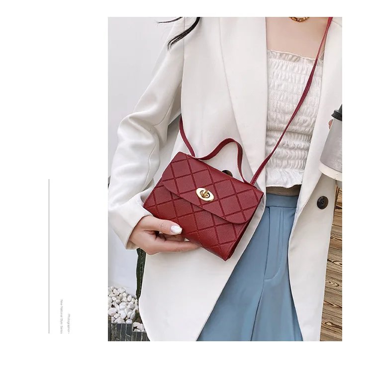 Fashion Simple Women's Bag New Crossbody Bag Mini Shoulder Bag PU Leather Handbag Mobile Phone Coin Purse Bag Small Square Bag Fashion Simple Women's Bag New Crossbody Bag Mini Shoulder Bag PU Leather Handbag Mobile Phone Coin Purse Bag Small Square Bag