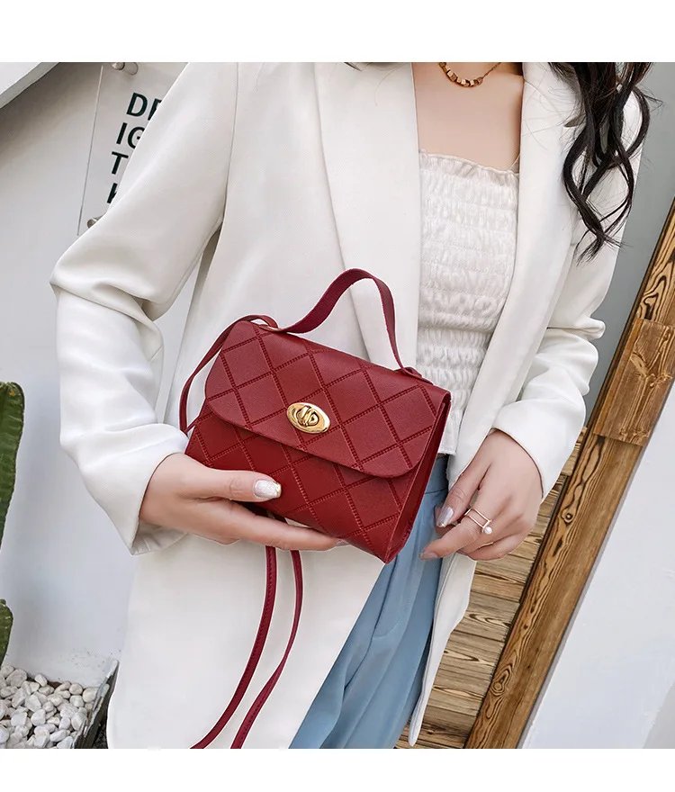 Fashion Simple Women's Bag New Crossbody Bag Mini Shoulder Bag PU Leather Handbag Mobile Phone Coin Purse Bag Small Square Bag Fashion Simple Women's Bag New Crossbody Bag Mini Shoulder Bag PU Leather Handbag Mobile Phone Coin Purse Bag Small Square Bag