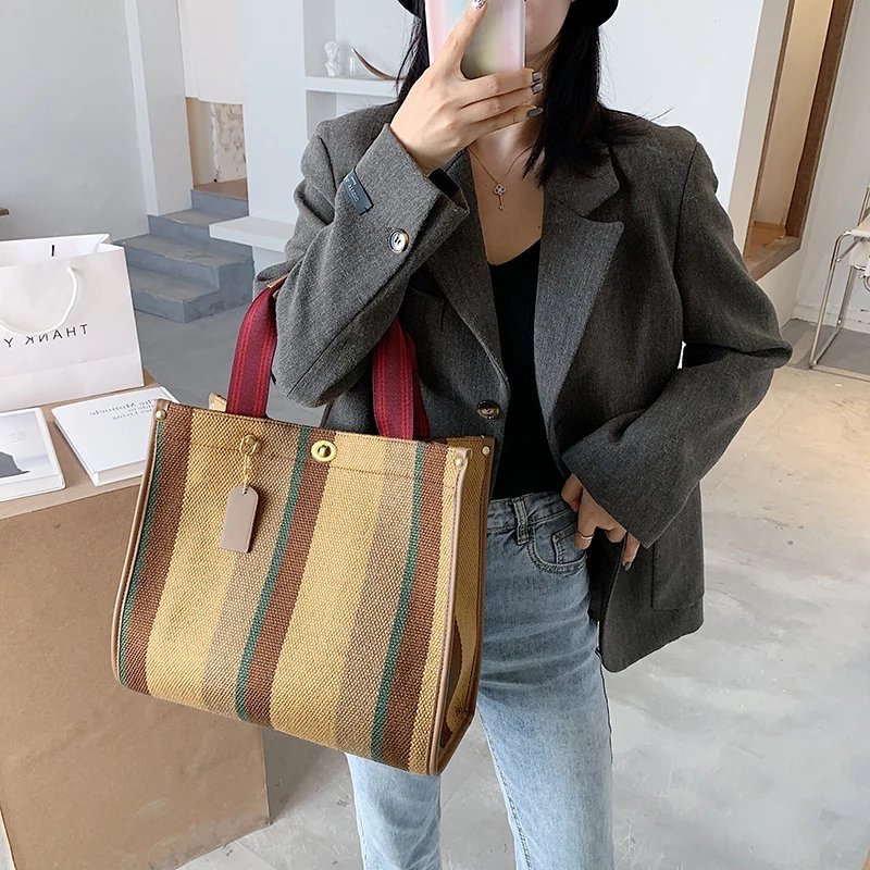 Women Canvas Handbags Shoulder Bags Large Capacity Ladies Crossbody Bags for Women Fashion Female Tote Messenger Bag New