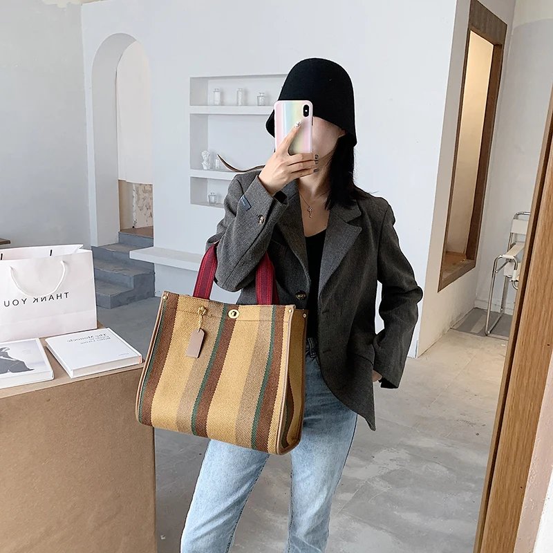 Women Canvas Handbags Shoulder Bags Large Capacity Ladies Crossbody Bags for Women Fashion Female Tote Messenger Bag New