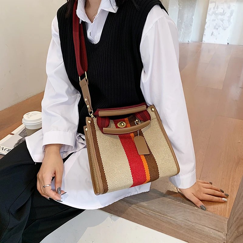 Women Canvas Handbags Shoulder Bags Large Capacity Ladies Crossbody Bags for Women Fashion Female Tote Messenger Bag New