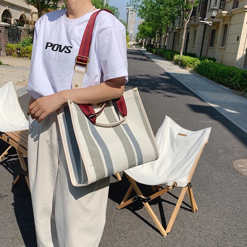 Women Canvas Handbags Shoulder Bags Large Capacity Ladies Crossbody Bags for Women Fashion Female Tote Messenger Bag New