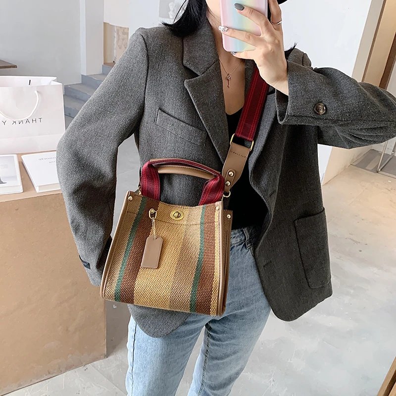 Women Canvas Handbags Shoulder Bags Large Capacity Ladies Crossbody Bags for Women Fashion Female Tote Messenger Bag New