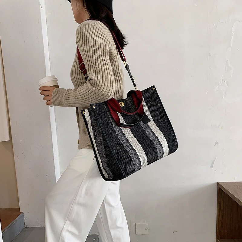 Women Canvas Handbags Shoulder Bags Large Capacity Ladies Crossbody Bags for Women Fashion Female Tote Messenger Bag New