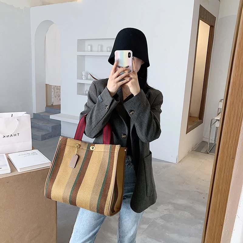 Women Canvas Handbags Shoulder Bags Large Capacity Ladies Crossbody Bags for Women Fashion Female Tote Messenger Bag New