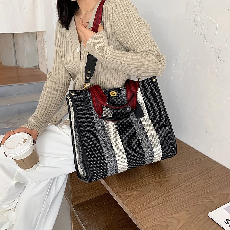 Women Canvas Handbags Shoulder Bags Large Capacity Ladies Crossbody Bags for Women Fashion Female Tote Messenger Bag New