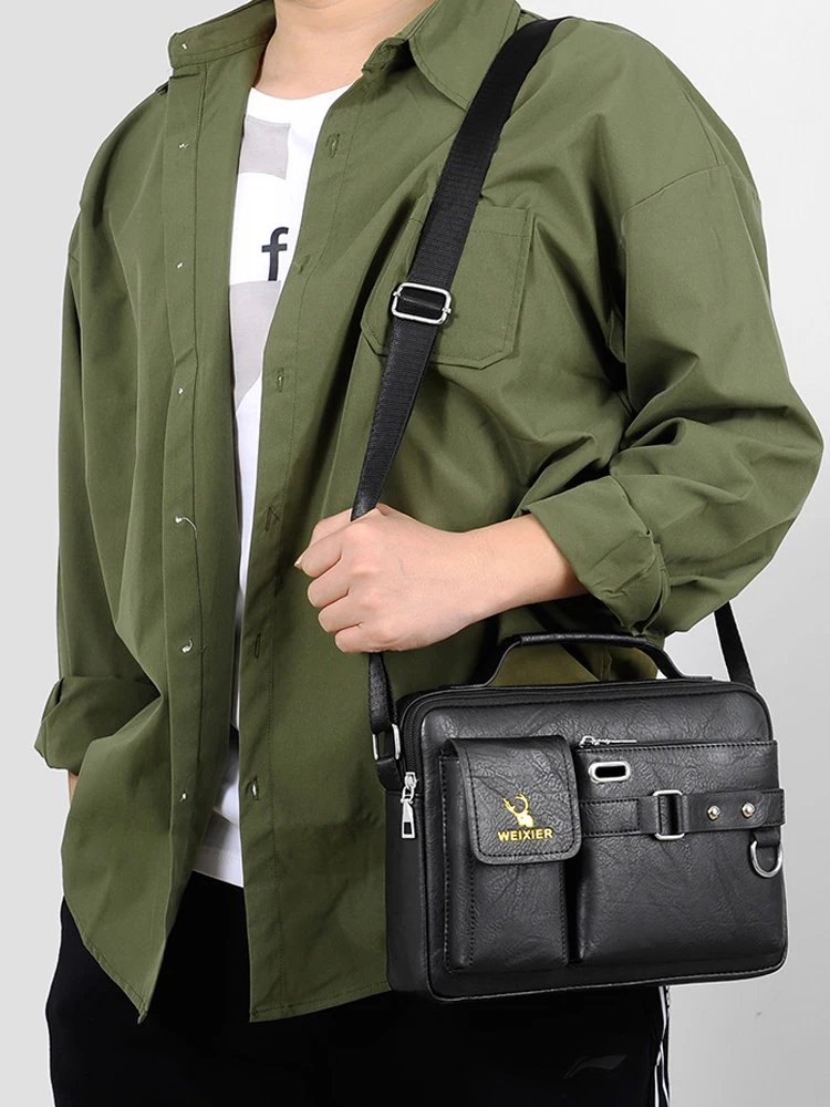 Single Shoulder Bag Men's Models Crossbody Bag Business Satchel Bag Fashion Business Bag Handbag 2023 Crossbody Bags