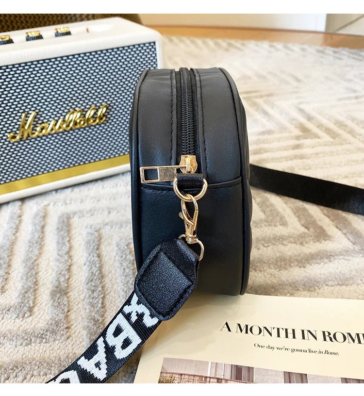 New Arrival Fashion Women's Small Crossbody Bag PU Leather Messenger Bag Zipper Handbag Purse Summer Travel Bag for Female