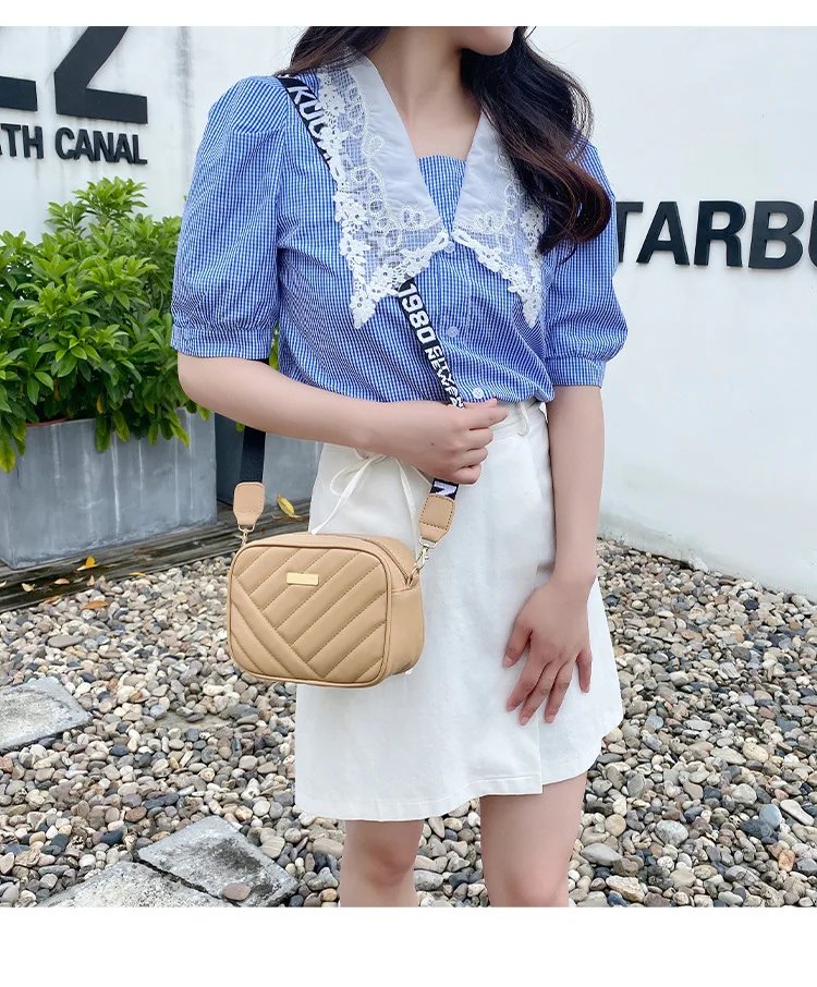 New Arrival Fashion Women's Small Crossbody Bag PU Leather Messenger Bag Zipper Handbag Purse Summer Travel Bag for Female