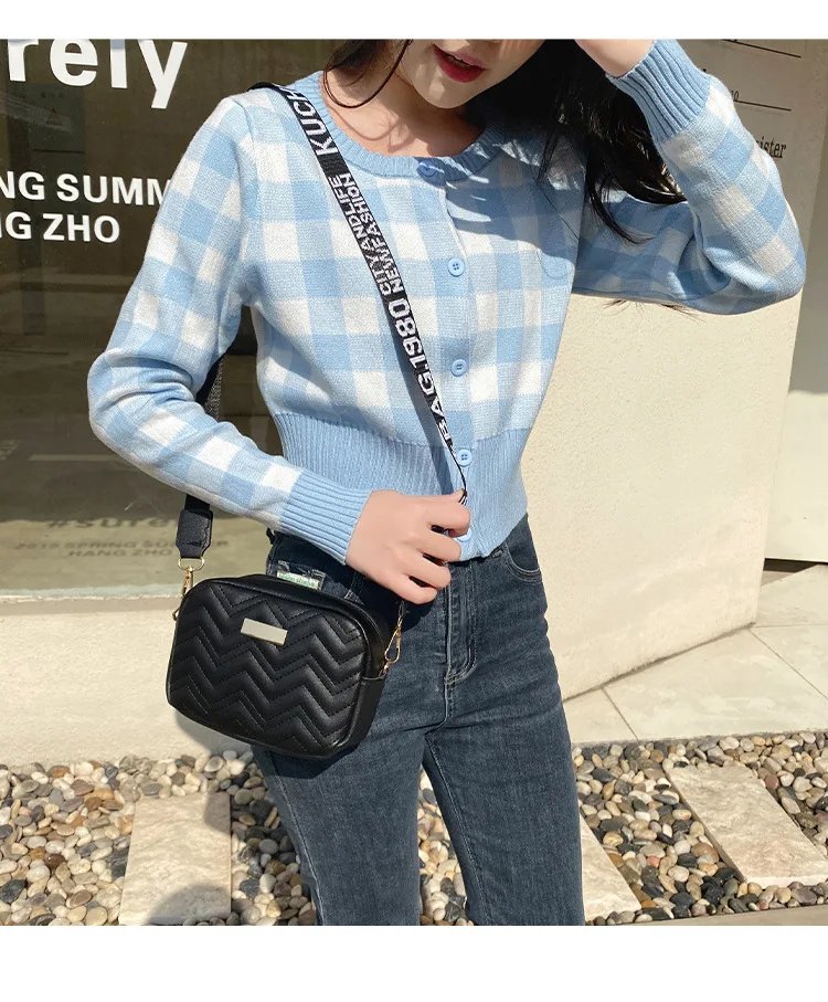 New Arrival Fashion Women's Small Crossbody Bag PU Leather Messenger Bag Zipper Handbag Purse Summer Travel Bag for Female