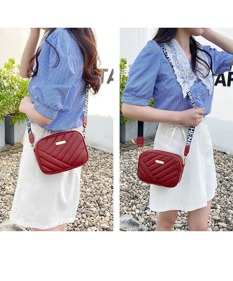 New Arrival Fashion Women's Small Crossbody Bag PU Leather Messenger Bag Zipper Handbag Purse Summer Travel Bag for Female