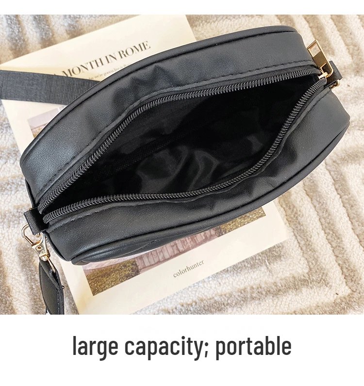 New Arrival Fashion Women's Small Crossbody Bag PU Leather Messenger Bag Zipper Handbag Purse Summer Travel Bag for Female