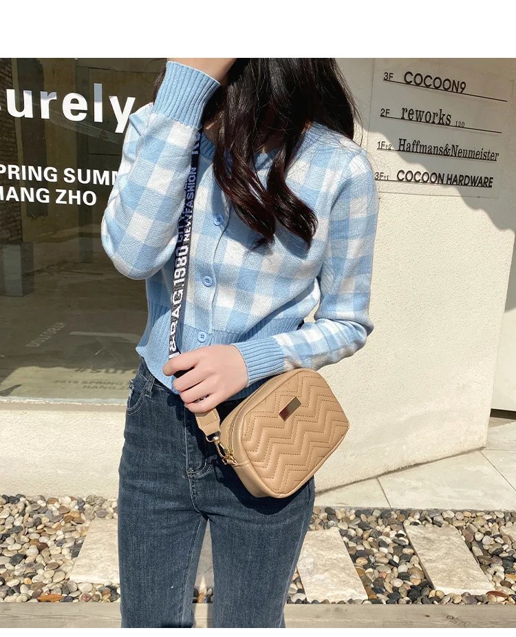 New Arrival Fashion Women's Small Crossbody Bag PU Leather Messenger Bag Zipper Handbag Purse Summer Travel Bag for Female