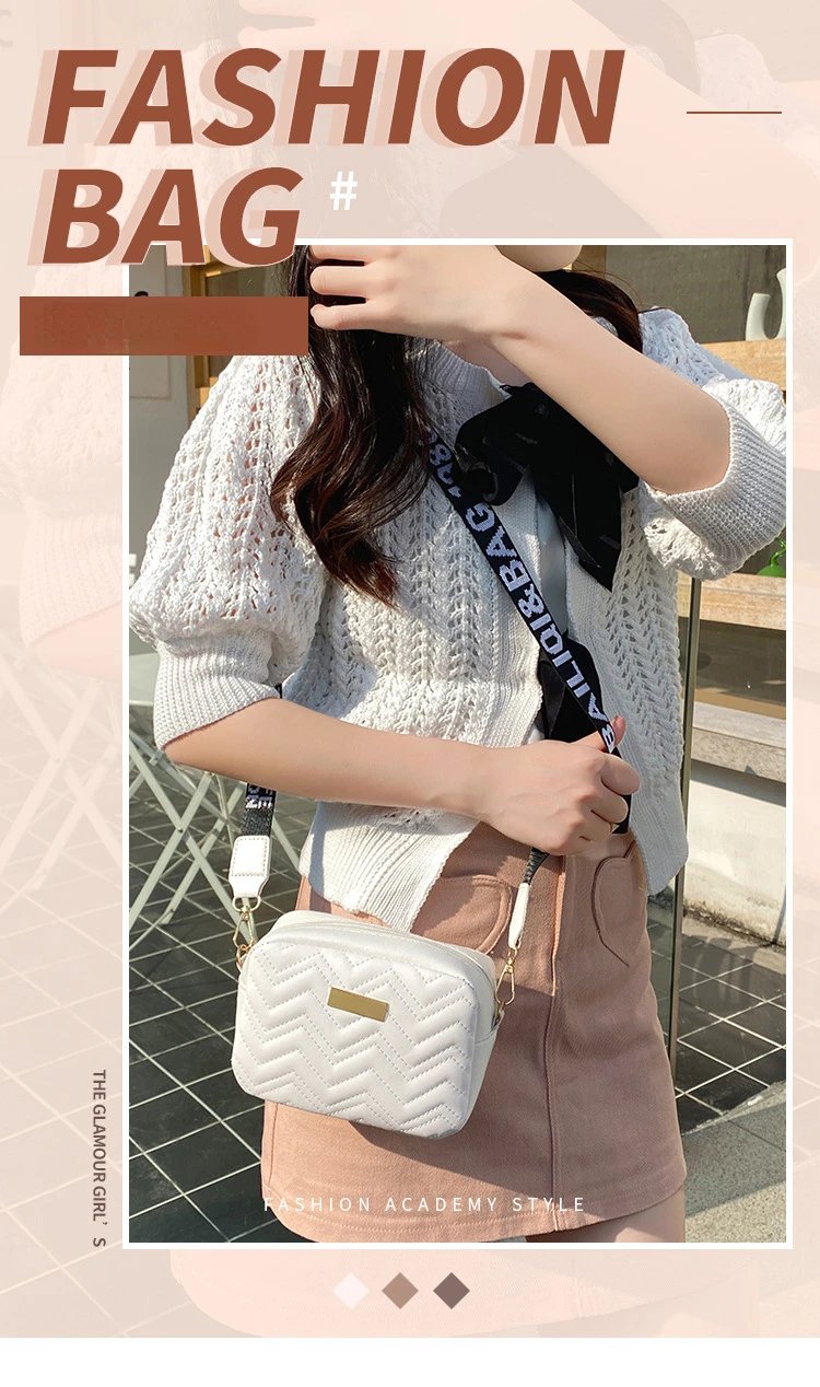 New Arrival Fashion Women's Small Crossbody Bag PU Leather Messenger Bag Zipper Handbag Purse Summer Travel Bag for Female