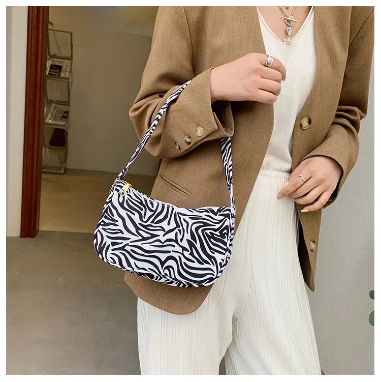 Animal Pattern Print Canvas Shoulder Underarm Bag Vintage Ladies Small Purse Handbags Casual All-match Fashion Women Square Bags Animal Pattern Print Canvas Shoulder Underarm Bag Vintage Ladies Small Purse Handbags Casual All-match Fashion Women Square Bags