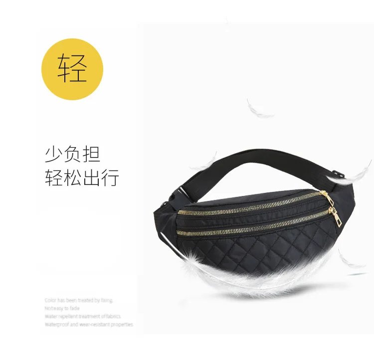Waist Bag Women Men Waterproof Pocket Fashion Casual Chest Handbag Unisex Sports Travel Purse Plaid Waist Pack Belly Bags Case