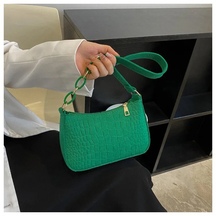 Felt Cloth Women Handbags Fashion Texture Armpit Saddle Bag 2023 New Soft Unlined Cloth One Shoulder Bag Niche Design Purses Felt Cloth Women Handbags Fashion Texture Armpit Saddle Bag 2023 New Soft Unlined Cloth One Shoulder Bag Niche Design Purses