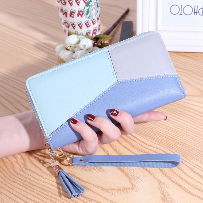 Fashion Wallets Zipper Coin Purse Lady Long Short Purses Handbags Women Clutch Cards Holder PU Leather Moneybag Billfold Wallet