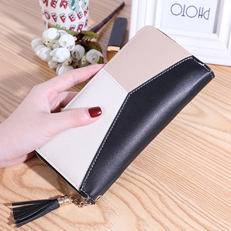 Fashion Wallets Zipper Coin Purse Lady Long Short Purses Handbags Women Clutch Cards Holder PU Leather Moneybag Billfold Wallet