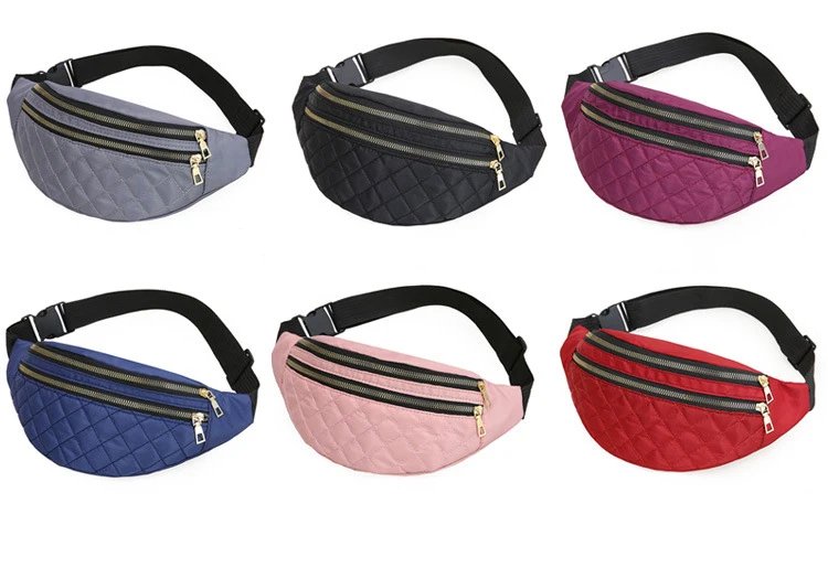 Waist Bags for Women Oxford Leisure Color Waist Bag Shoulder Crossbody Chest Bags Handbags All-match Messenger Belt Bags