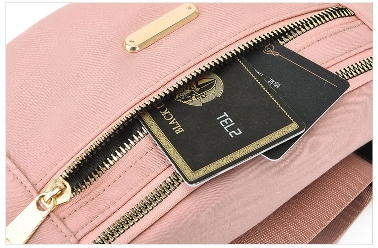 Waist Bags for Women Oxford Leisure Color Waist Bag Shoulder Crossbody Chest Bags Handbags All-match Messenger Belt Bags