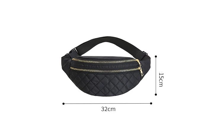 Waist Bags for Women Oxford Leisure Color Waist Bag Shoulder Crossbody Chest Bags Handbags All-match Messenger Belt Bags