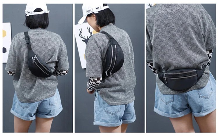 Waist Bags for Women Oxford Leisure Color Waist Bag Shoulder Crossbody Chest Bags Handbags All-match Messenger Belt Bags