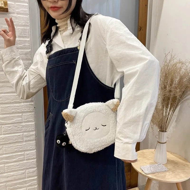 Cute Cartoon Messenger Anime Plush Cat Bear Crossbody Bag Kawaii Small Women Girls Shoulder Handbag Purse Lipstick Pouch Fashion Cute Cartoon Messenger Anime Plush Cat Bear Crossbody Bag Kawaii Small Women Girls Shoulder Handbag Purse Lipstick Pouch Fashion