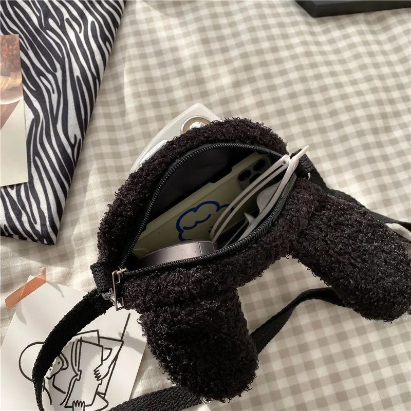 Cute Cartoon Messenger Anime Plush Cat Bear Crossbody Bag Kawaii Small Women Girls Shoulder Handbag Purse Lipstick Pouch Fashion Cute Cartoon Messenger Anime Plush Cat Bear Crossbody Bag Kawaii Small Women Girls Shoulder Handbag Purse Lipstick Pouch Fashion