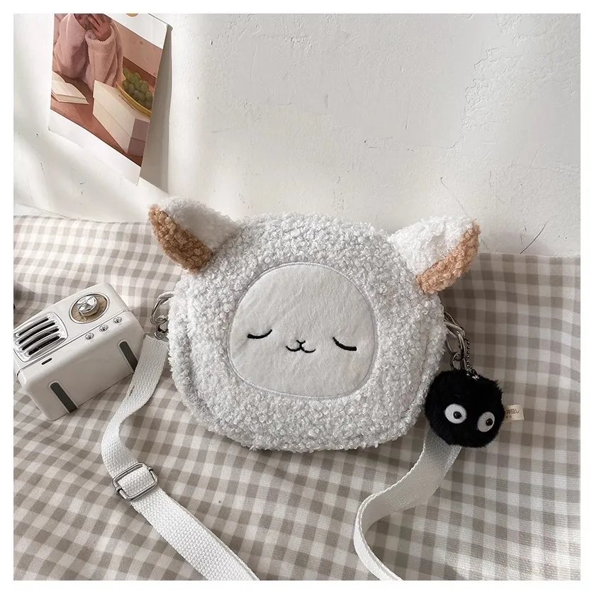 Cute Cartoon Messenger Anime Plush Cat Bear Crossbody Bag Kawaii Small Women Girls Shoulder Handbag Purse Lipstick Pouch Fashion Cute Cartoon Messenger Anime Plush Cat Bear Crossbody Bag Kawaii Small Women Girls Shoulder Handbag Purse Lipstick Pouch Fashion
