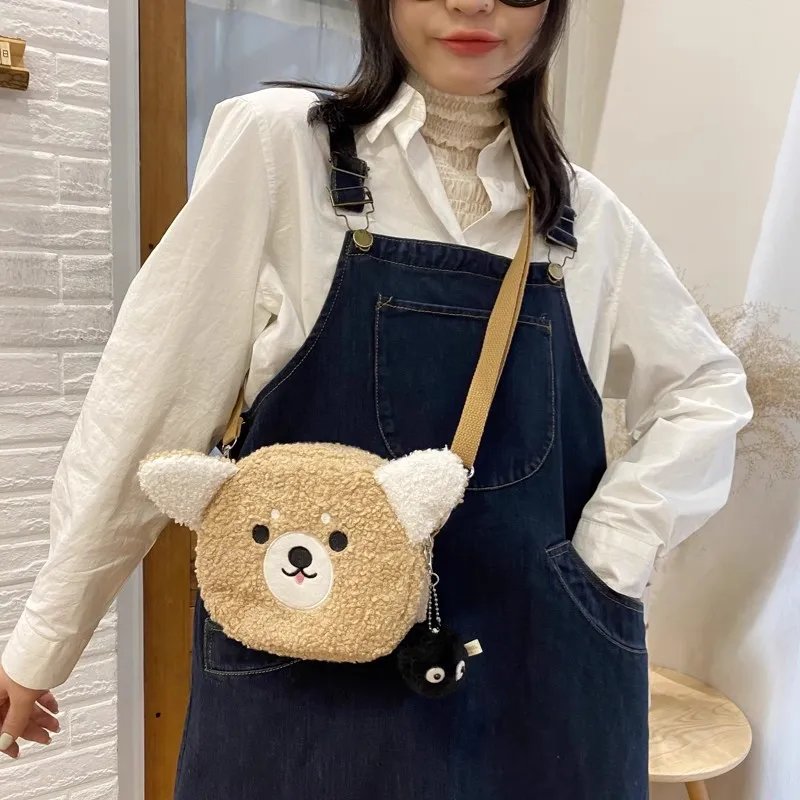 Cute Cartoon Messenger Anime Plush Cat Bear Crossbody Bag Kawaii Small Women Girls Shoulder Handbag Purse Lipstick Pouch Fashion Cute Cartoon Messenger Anime Plush Cat Bear Crossbody Bag Kawaii Small Women Girls Shoulder Handbag Purse Lipstick Pouch Fashion